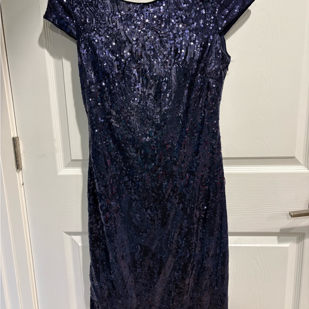Calvin Klein Midnight Sequin Mini Dress